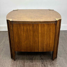Load image into Gallery viewer, Walnut & Brass End Table