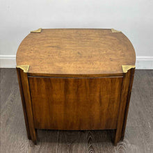 Load image into Gallery viewer, Walnut & Brass End Table