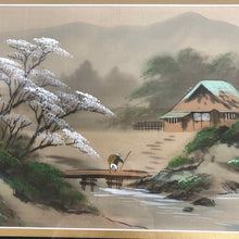 Load image into Gallery viewer, Asian Landscape Silk Paintings