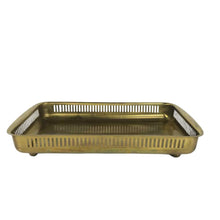Load image into Gallery viewer, Brass Footed Tray