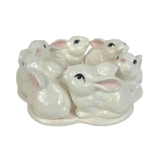 Load image into Gallery viewer, Ceramic Rabbits Candleholder