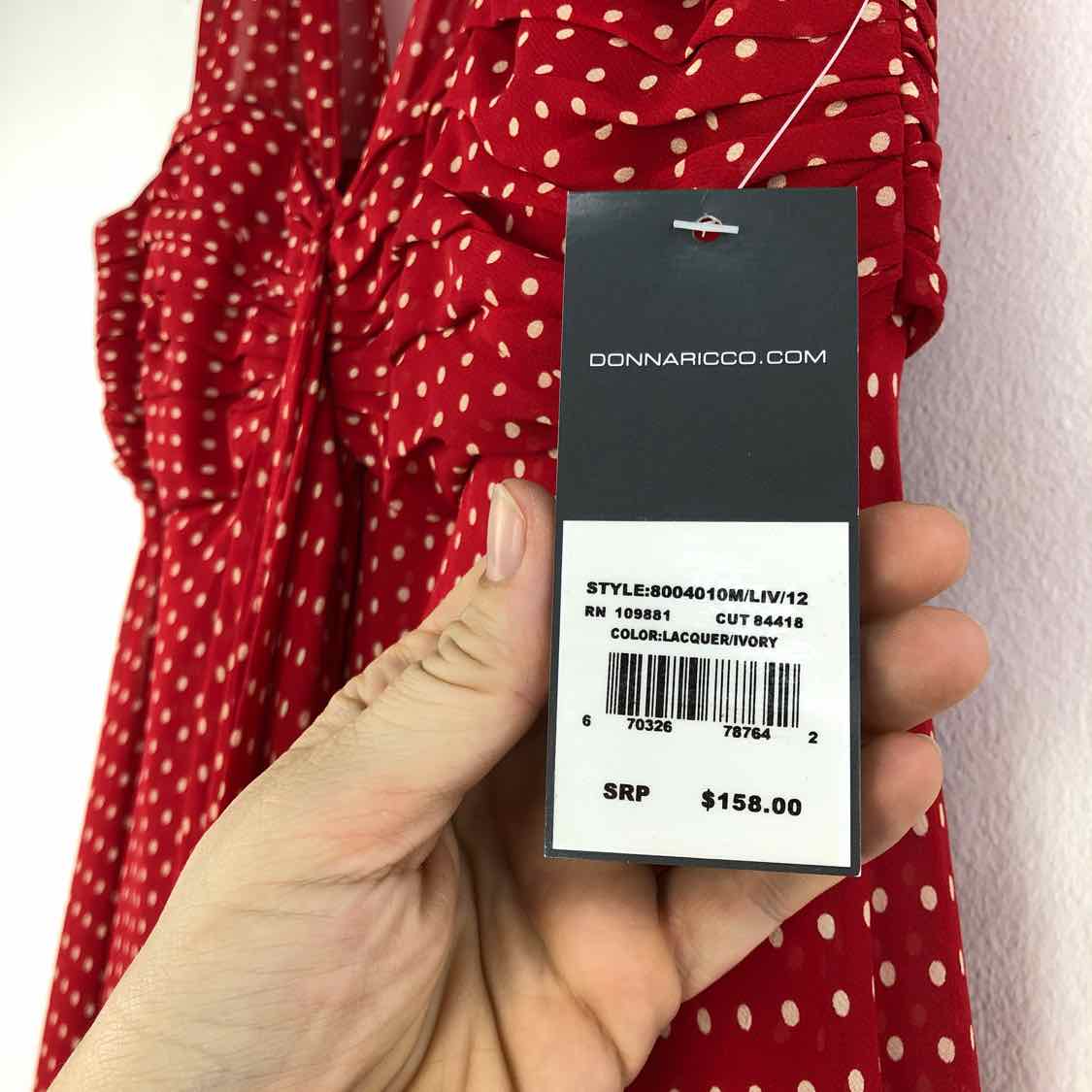 h&m red polka dot dress Retro Red with white polka dot full skirt pin up
