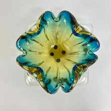 Load image into Gallery viewer, Blue & Amber Glass Bowl