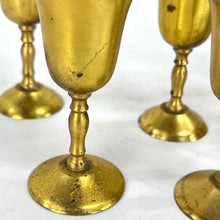 Load image into Gallery viewer, Engraved Floral Brass Tea Set