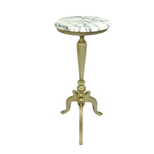 Load image into Gallery viewer, Marble Top Pedestal Table
