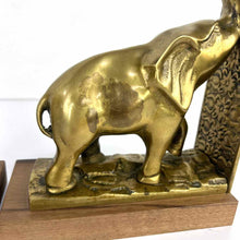 Load image into Gallery viewer, Brass Elephant Bookends