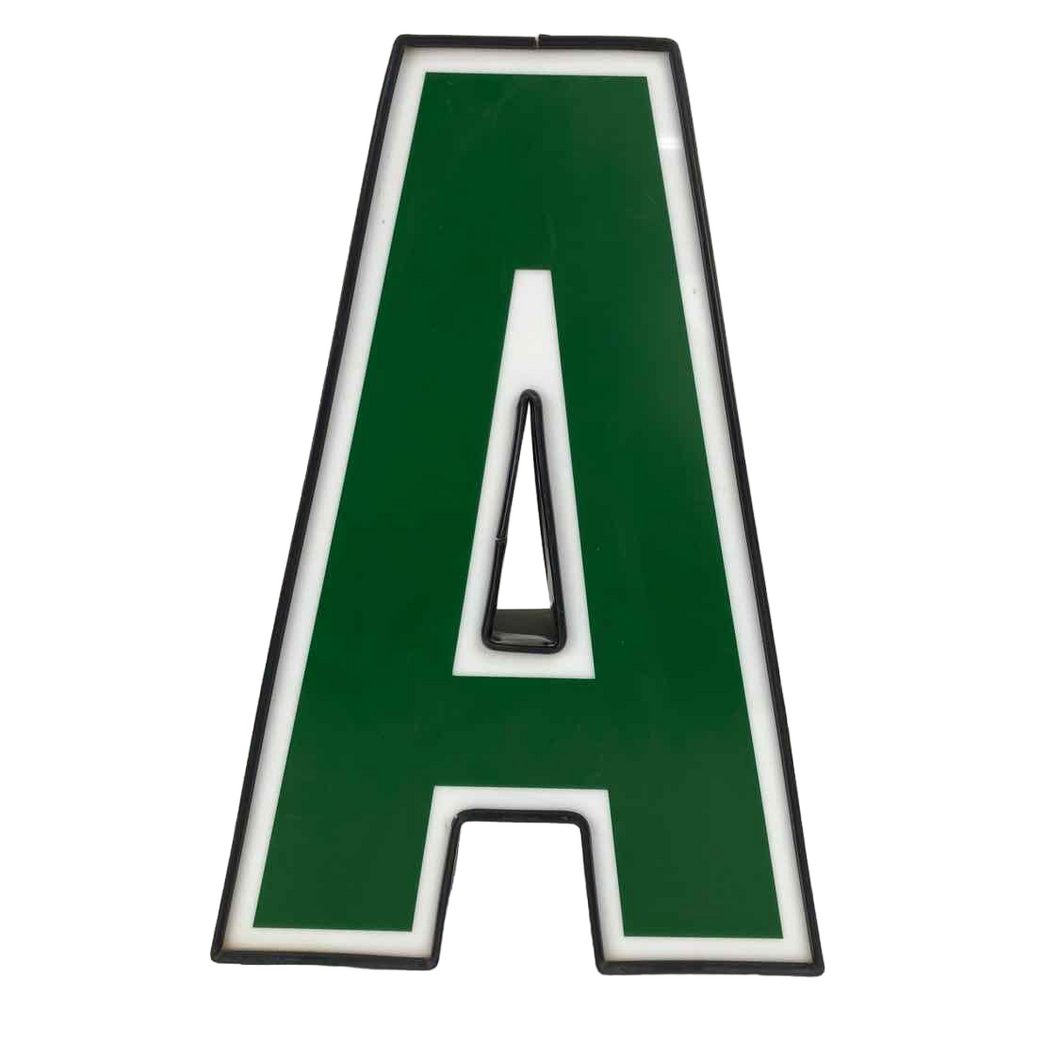 Green Channel Letter A