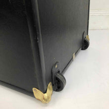 Load image into Gallery viewer, Black & Gold Foot Locker Trunk