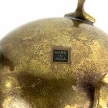 Load image into Gallery viewer, Small Brass Footed Bowl
