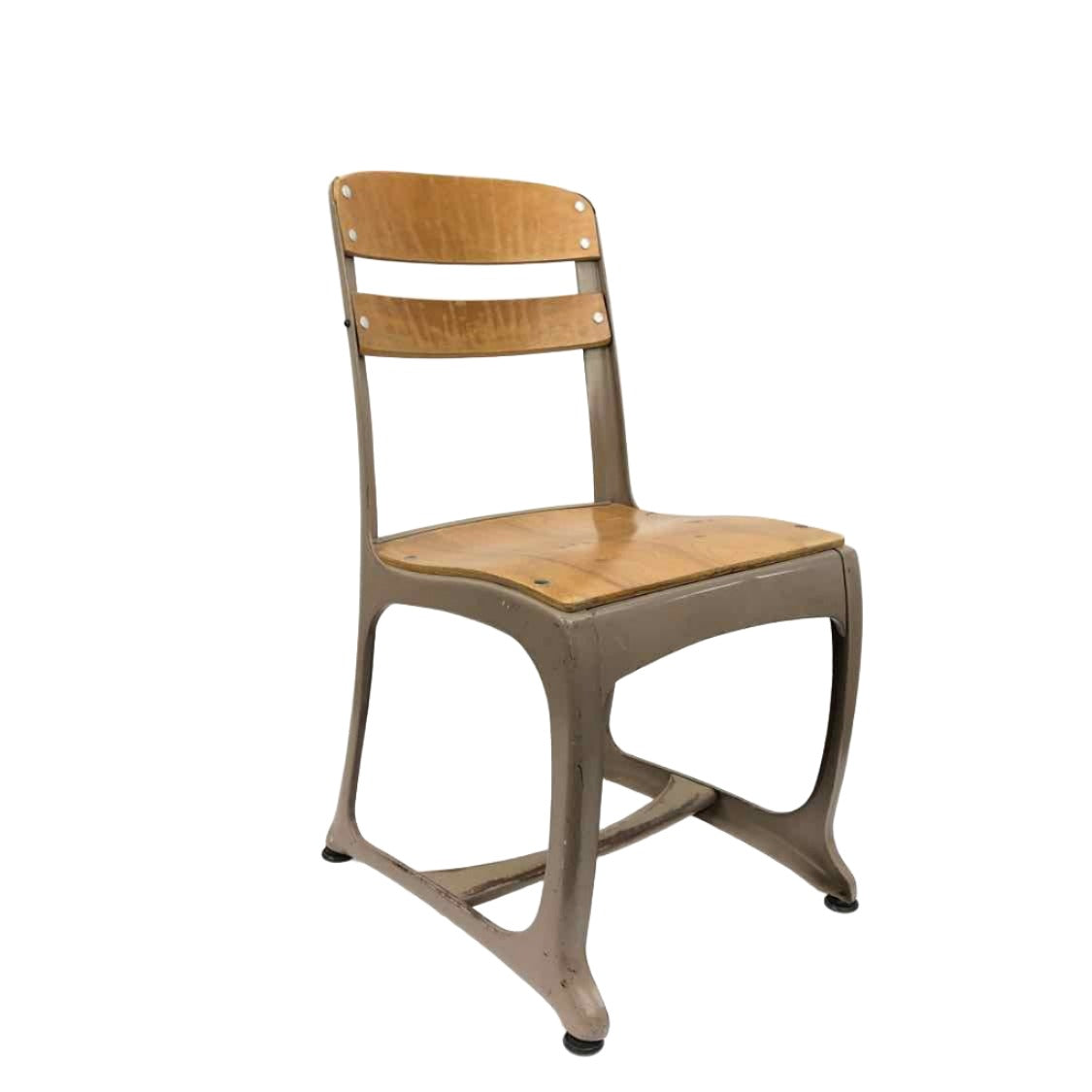 Metal \u0026 Wood School Chair, image size:1125x1125