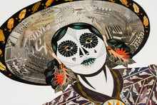 Load image into Gallery viewer, Dolan Geiman Signed Print Adelita (Eggplant) Cowgirl
