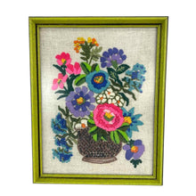 Load image into Gallery viewer, Floral Embroidery Art