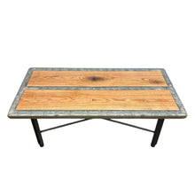 Load image into Gallery viewer, Oak, Epoxy & Steel Coffee Table