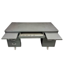 Load image into Gallery viewer, Gray Metal Tanker Desk