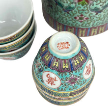 Load image into Gallery viewer, Aqua Famille Rose Tea Pot