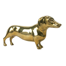 Load image into Gallery viewer, Brass Dachshund Dog Sculpture