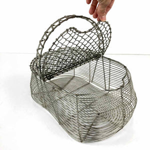 Wire Wrapped Metal Egg Basket