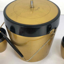 Load image into Gallery viewer, Black & Gold Ice Bucket Set