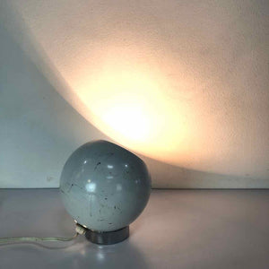 White Metal Globe Lamp