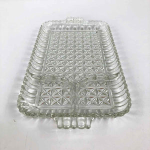 Glass Luncheon Plate Tray
