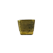Load image into Gallery viewer, Ribbed Brass Container