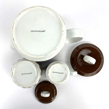 Load image into Gallery viewer, Brown Plaid Tea Set