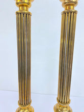 Load image into Gallery viewer, Large Brass Rod Candleholders