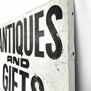 Antiques & Gifts Metal Sign