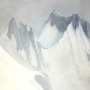 Winter Mountains Painting