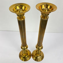 Load image into Gallery viewer, Large Brass Rod Candleholders