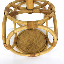 Load image into Gallery viewer, Bent Rattan Boho Lamp