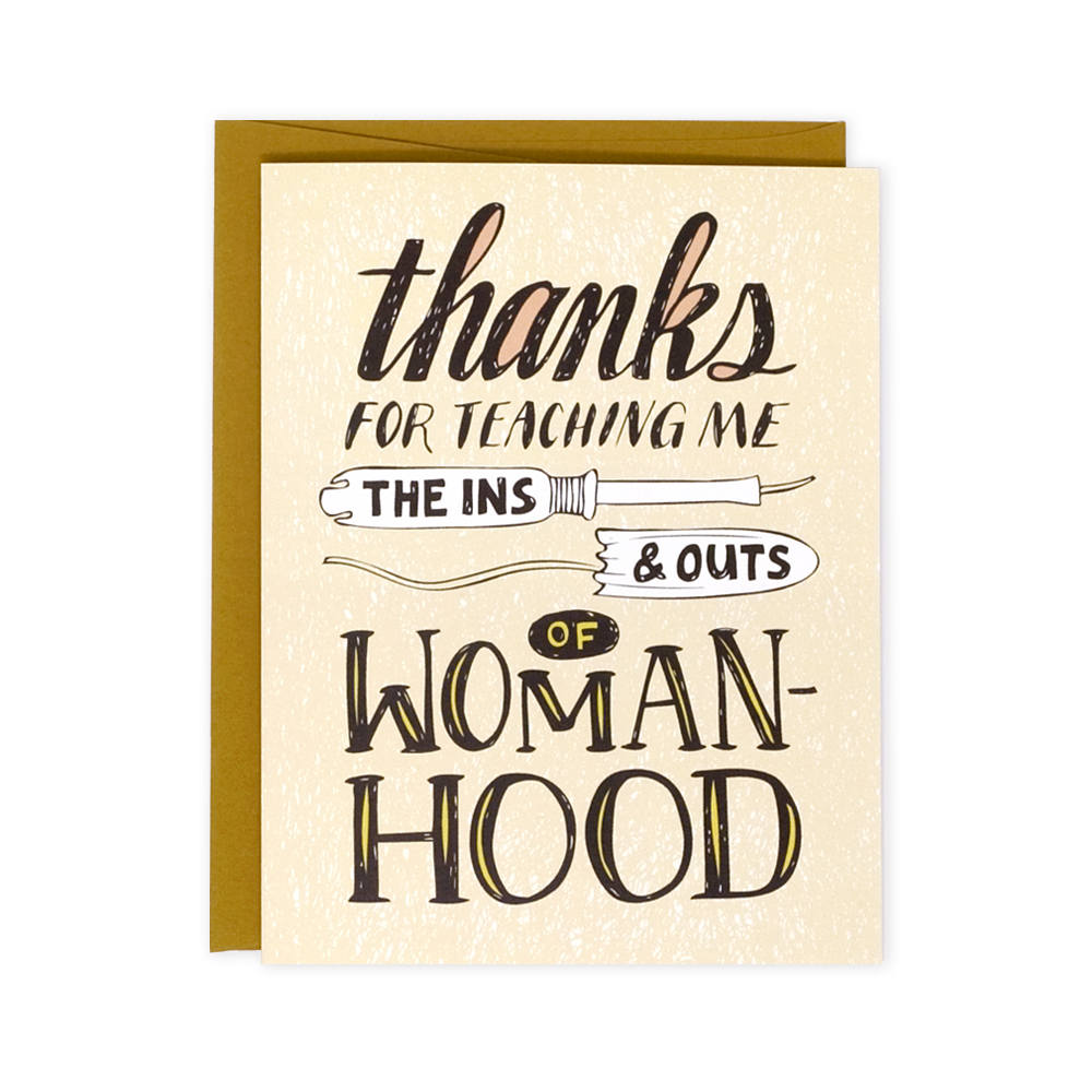 Womanhood Mother's Day card