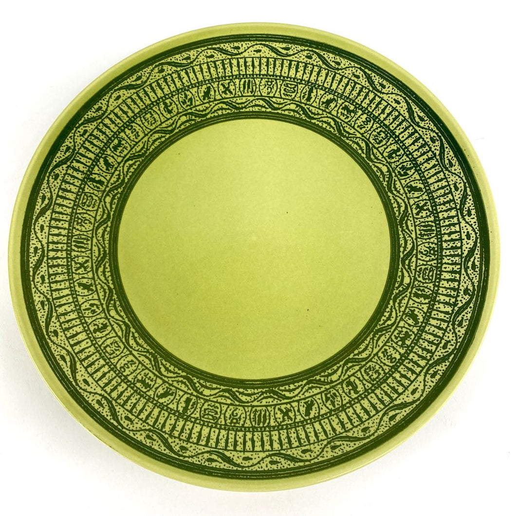 Green1970s Pottery Plate