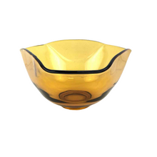 Load image into Gallery viewer, Amber Glass Serving Bowl