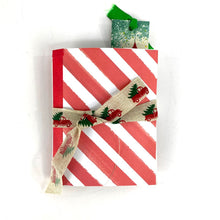 Load image into Gallery viewer, Striped Christmas Junk Journal