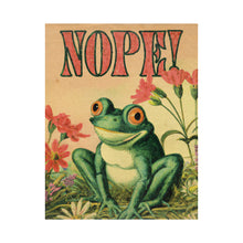 Load image into Gallery viewer, NOPE Frog Flowers Print