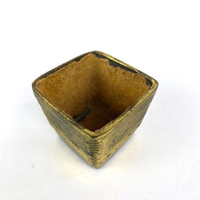 Load image into Gallery viewer, Ribbed Brass Container