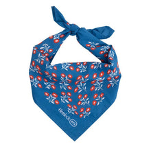Load image into Gallery viewer, Juliet Blue Floral Bandana Scarf