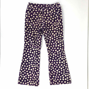 Purple Velvet Polka Dot Pants