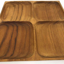 Load image into Gallery viewer, Teakwood Divided Tray