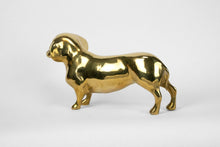 Load image into Gallery viewer, Brass Dachshund Dog Sculpture