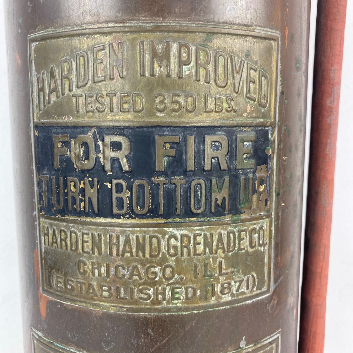 Buy Antique Historic Chicago Fire Hose Cart and Fire Extinguisher