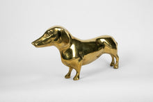 Load image into Gallery viewer, Brass Dachshund Dog Sculpture