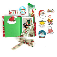 Load image into Gallery viewer, Striped Christmas Junk Journal