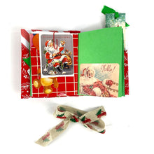 Load image into Gallery viewer, Striped Christmas Junk Journal