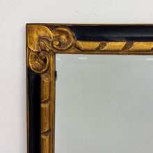Load image into Gallery viewer, Carved Black &amp; Gold Mirror