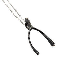Load image into Gallery viewer, Sterling Wishbone Pendant