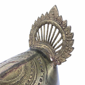 Indian Dhokra Peacock Box