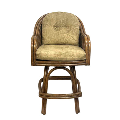 Rattan Swivel Bar Stool