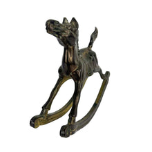 Load image into Gallery viewer, Brass Rocking Horse